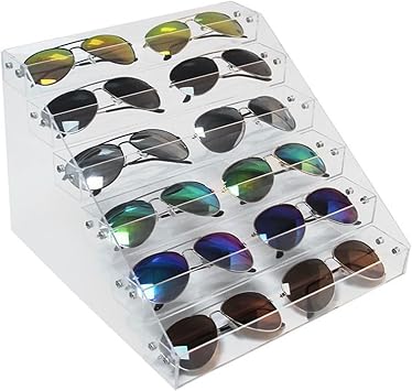 Glasses Display Stand Acrylic Eyeglasses Display Rack Eyeglasses Store Organizer Sunglasses Display Window Decoration Props Glasses Display Box