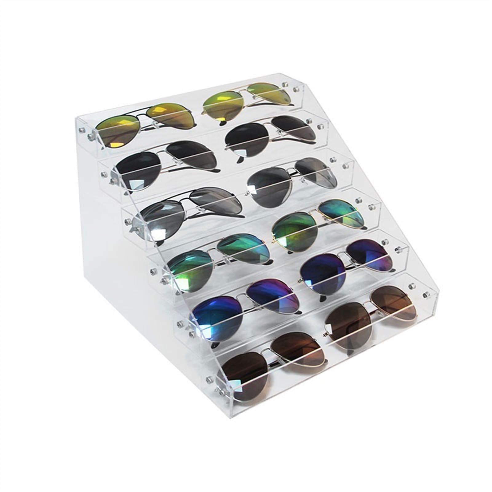 guiling-1986 Eyeglasses Display Rack Acrylic Eyeglasses Display Rack Store Organizer Sunglasses Window Decoration Props Organizer for Eyewear