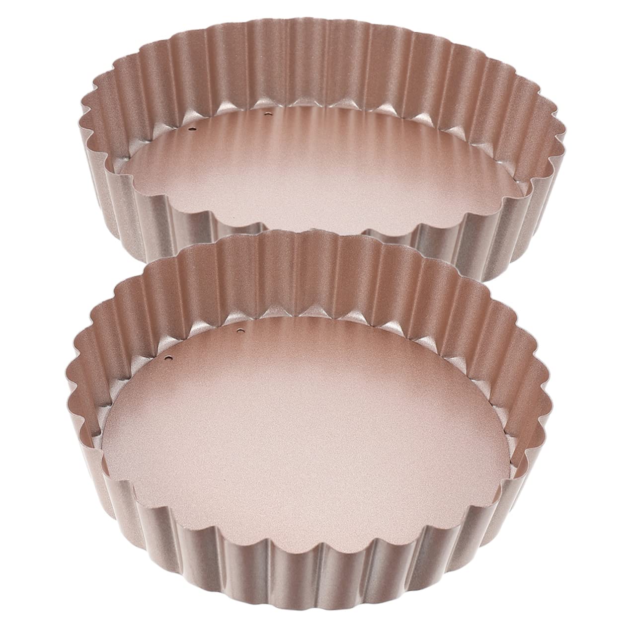 KICHOUSE 2-piece Nonstick Baking Pans Set Heavy Duty Carbon Steel Removable Bottom for Tart Quiche