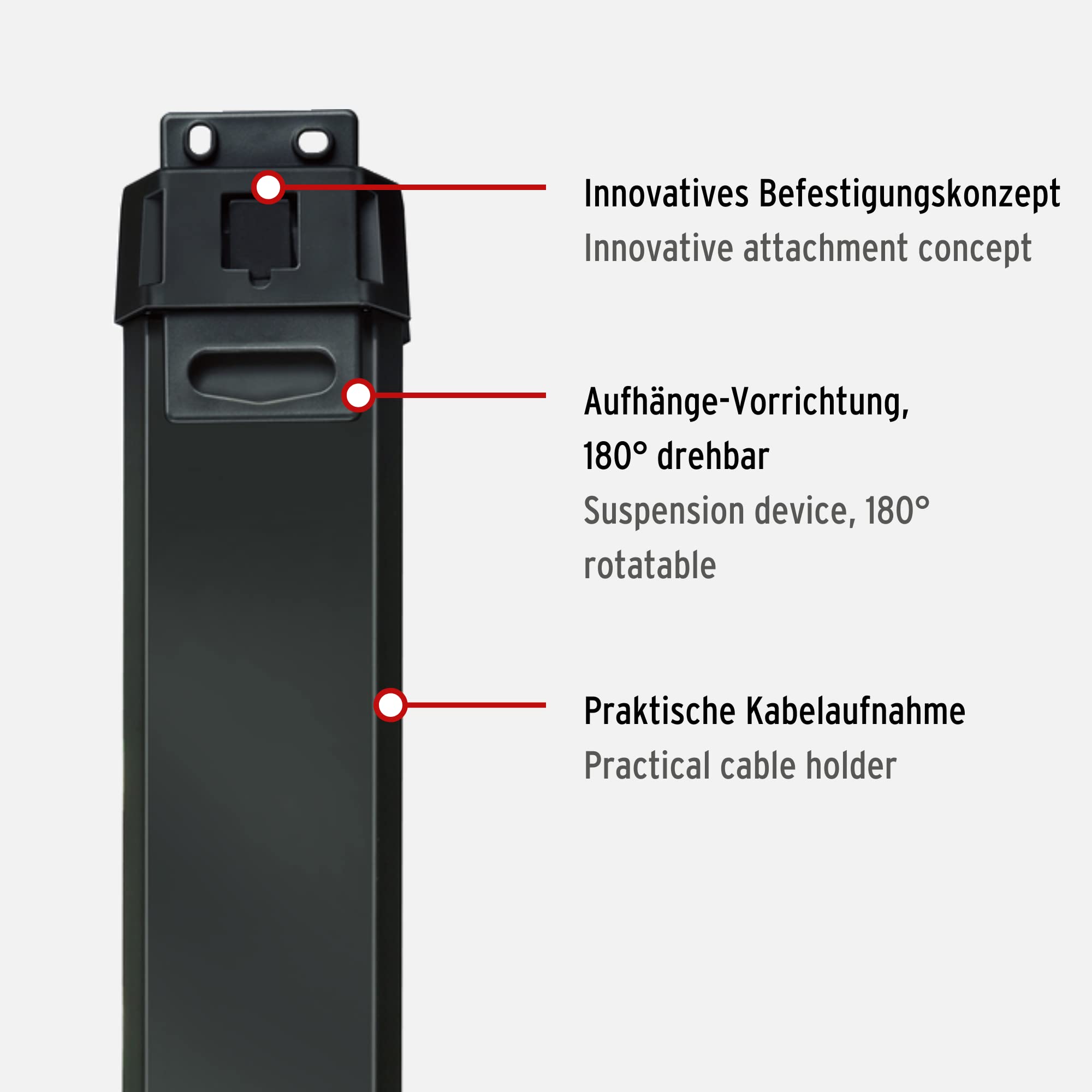 Brennenstuhl Premium-Line Comfort Switch Plus regleta enchufes con 6 Tomas de Corriente (Cable de 3m, Interruptor Adicional de Mano/pie Mediante conexión RJ-11, Fabricado en Alemania) Negro/Gris