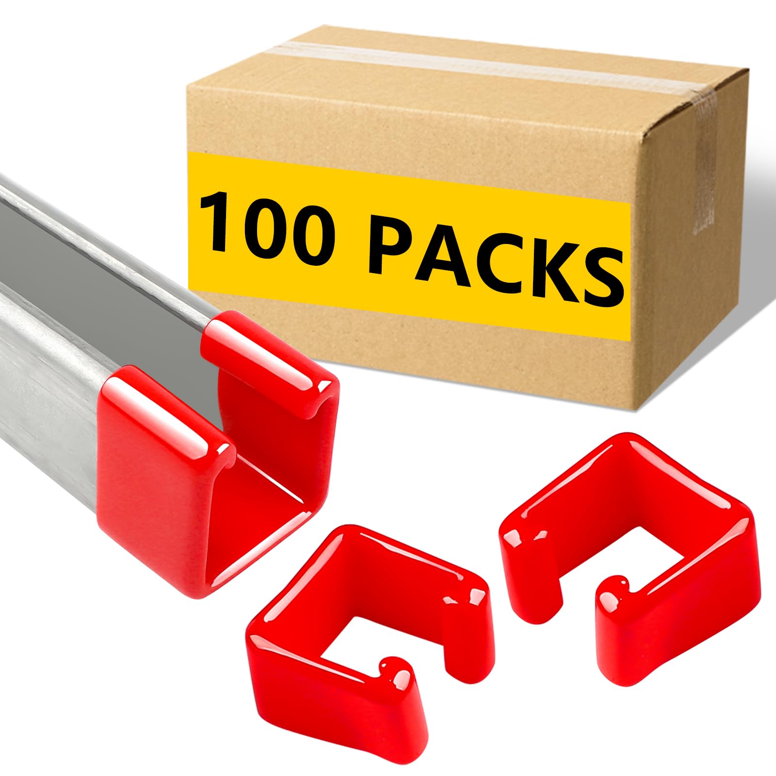 - SIHAI (100 Pack) Red Unistrut End Caps, Flexible PVC Strut Channel Cover Caps for 1-5/8" strut Channel,Prevent Rust and Cuts on Metal Edges - Industrial & Home Use