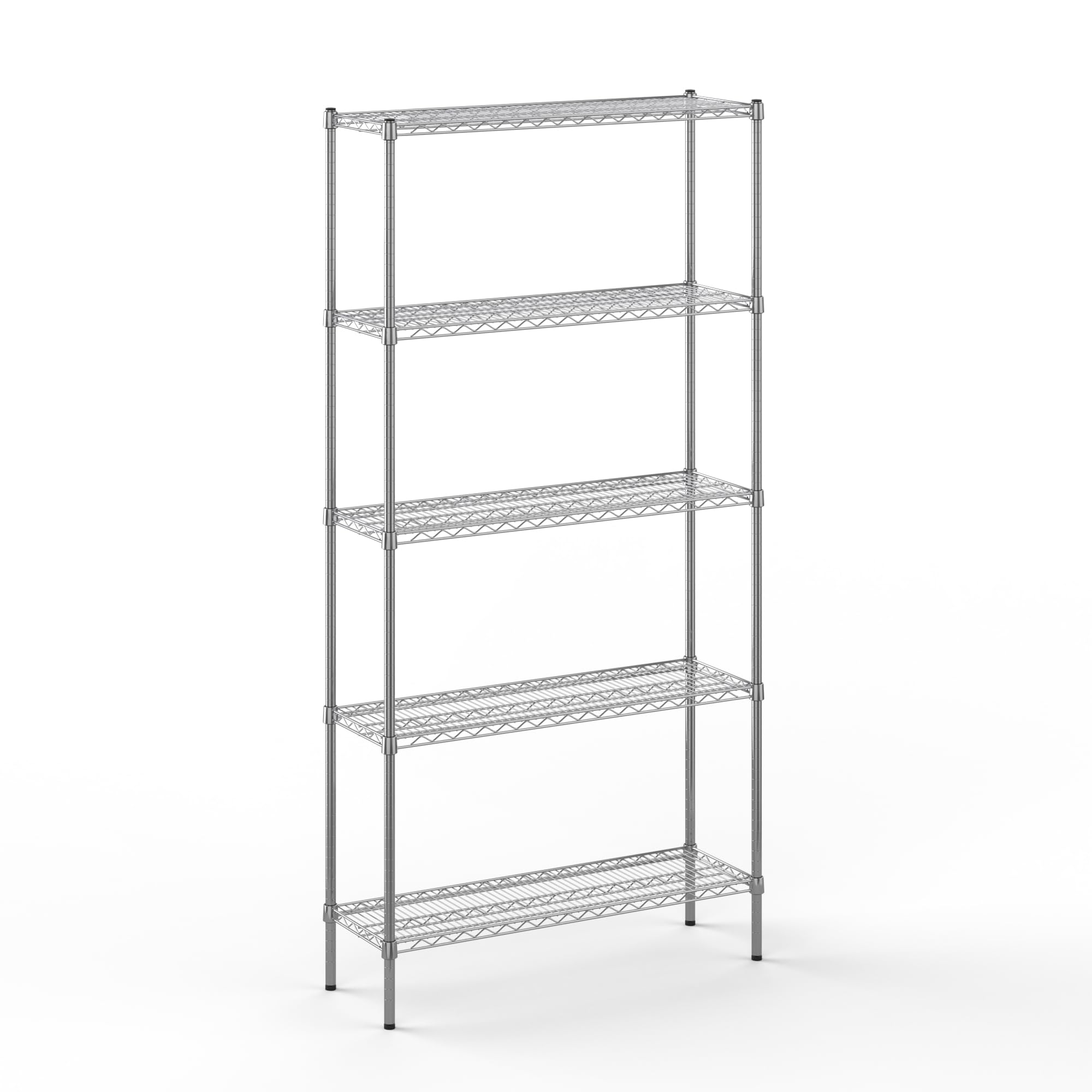 14" Deep x 42" Wide x 86" Height Wire Shelving Kit | 5-Tier | NSF Commercial Storage Rack Unit