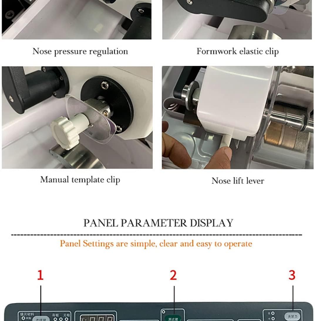 Auto Lens Edger Lens Grinder Cutter Glass Polishing Machine Beveling Machine for Glasses Lens Optical Shop Equipment(SJG-5188)110V