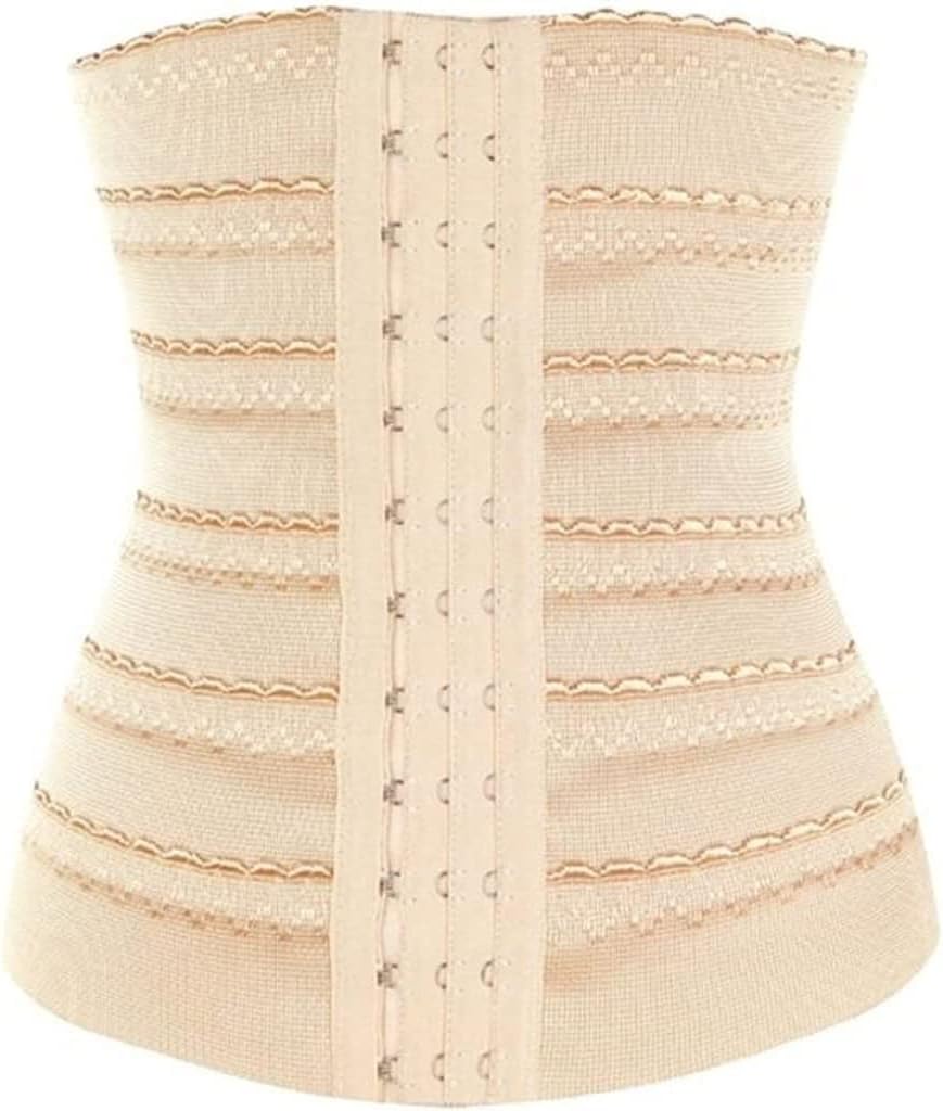 Sexy Women Waist Trainer Slimming Belt Body Shaper Waist Cinchers Modeling Belt Weight Loss Anti Cellulite Reducing Shapewear (Color : Natural, Size : L)