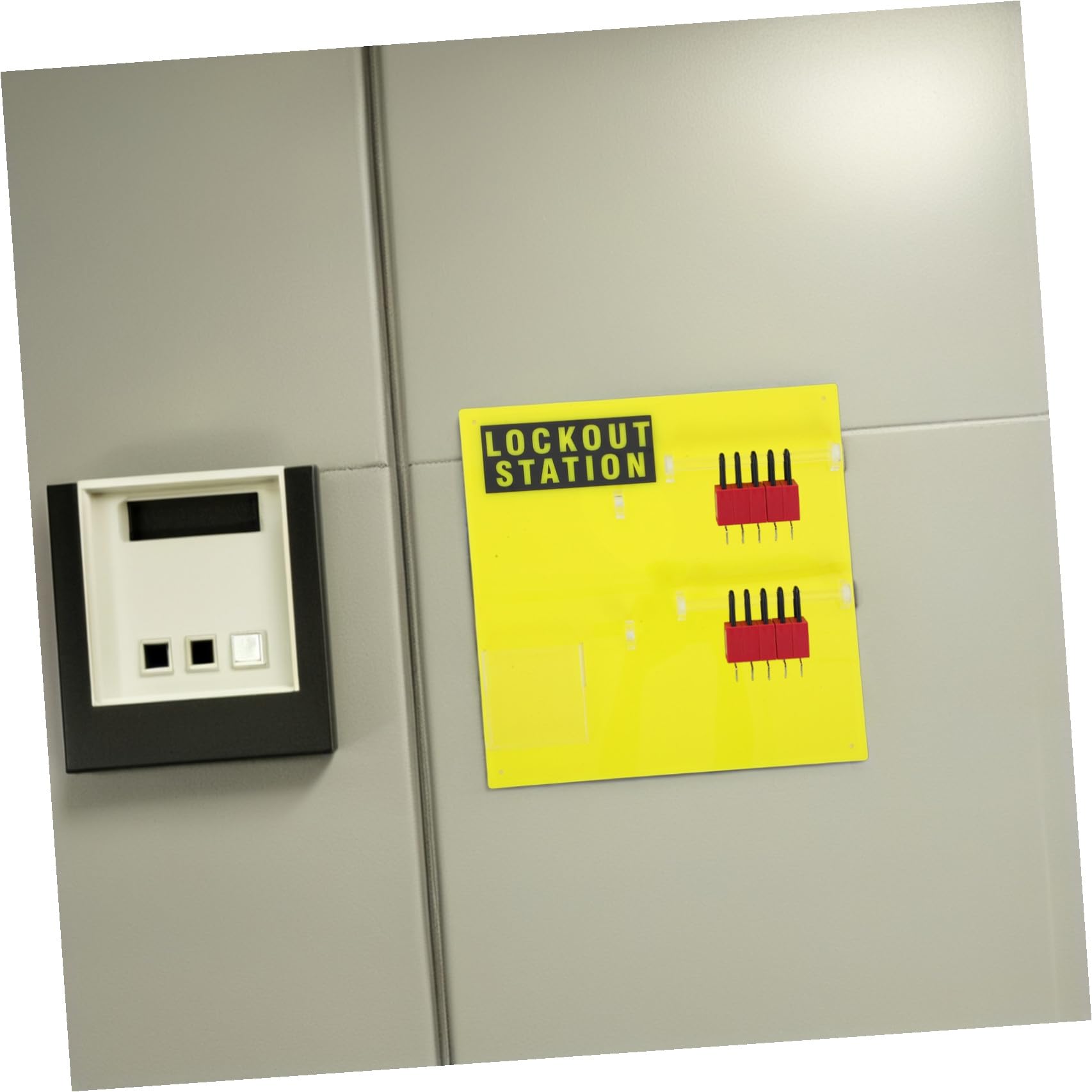 Panel de Bloqueo y Etiquetado para Montaje en Pared, Organizador Industrial de Seguridad, Estación de Mantenimiento Almacenamiento para Dispositivos de Bloqueo, Kit de Seguridad