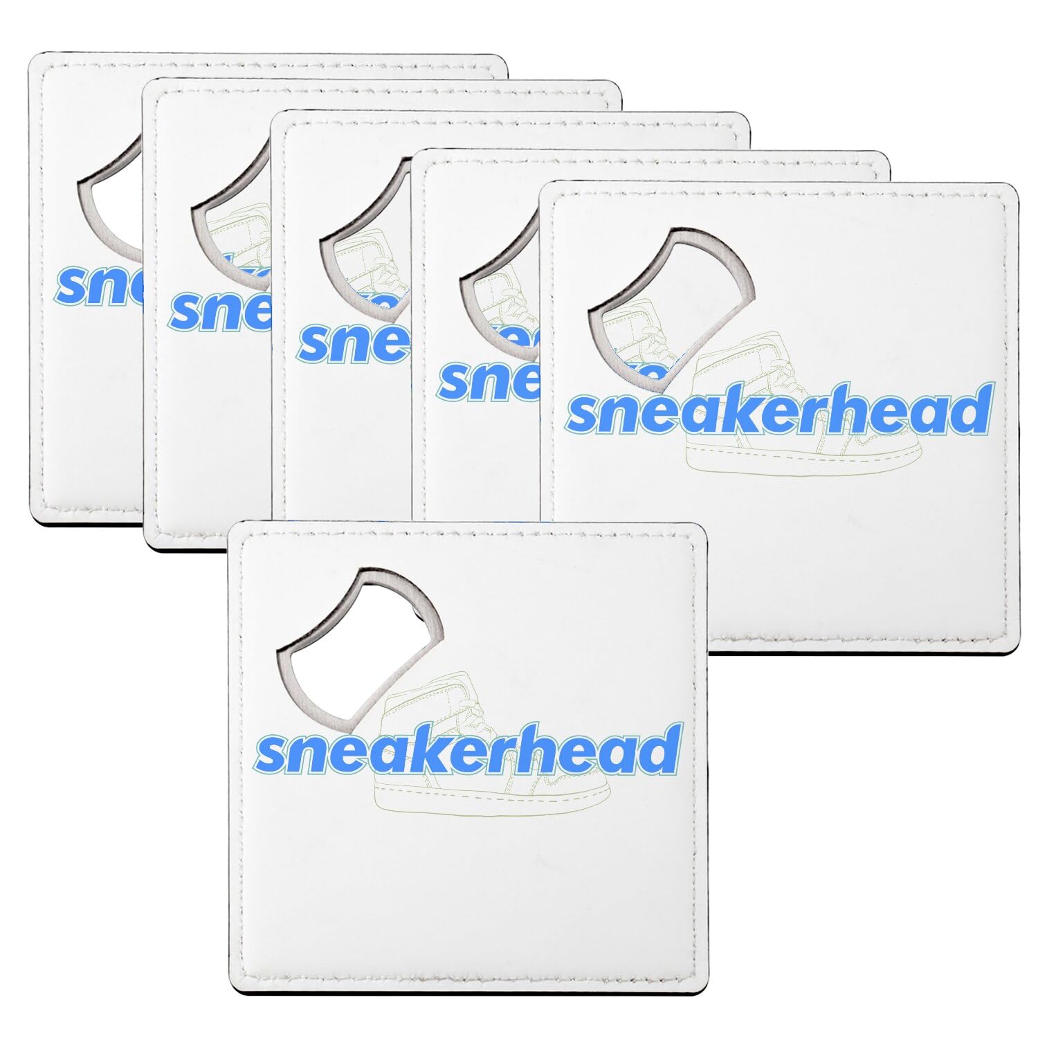 Sous-verre décapsuleur sneakerhead streetwear : dessous de verre kicks mode lot de 6
