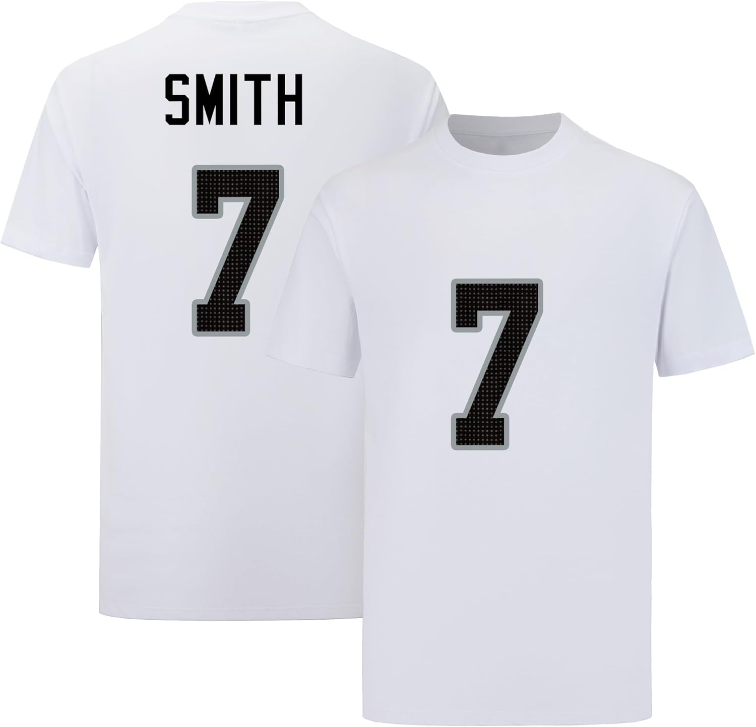 Custom Football T-Shirt No Brand/Logos 100% Cotton for Mens/Womens/Kid
