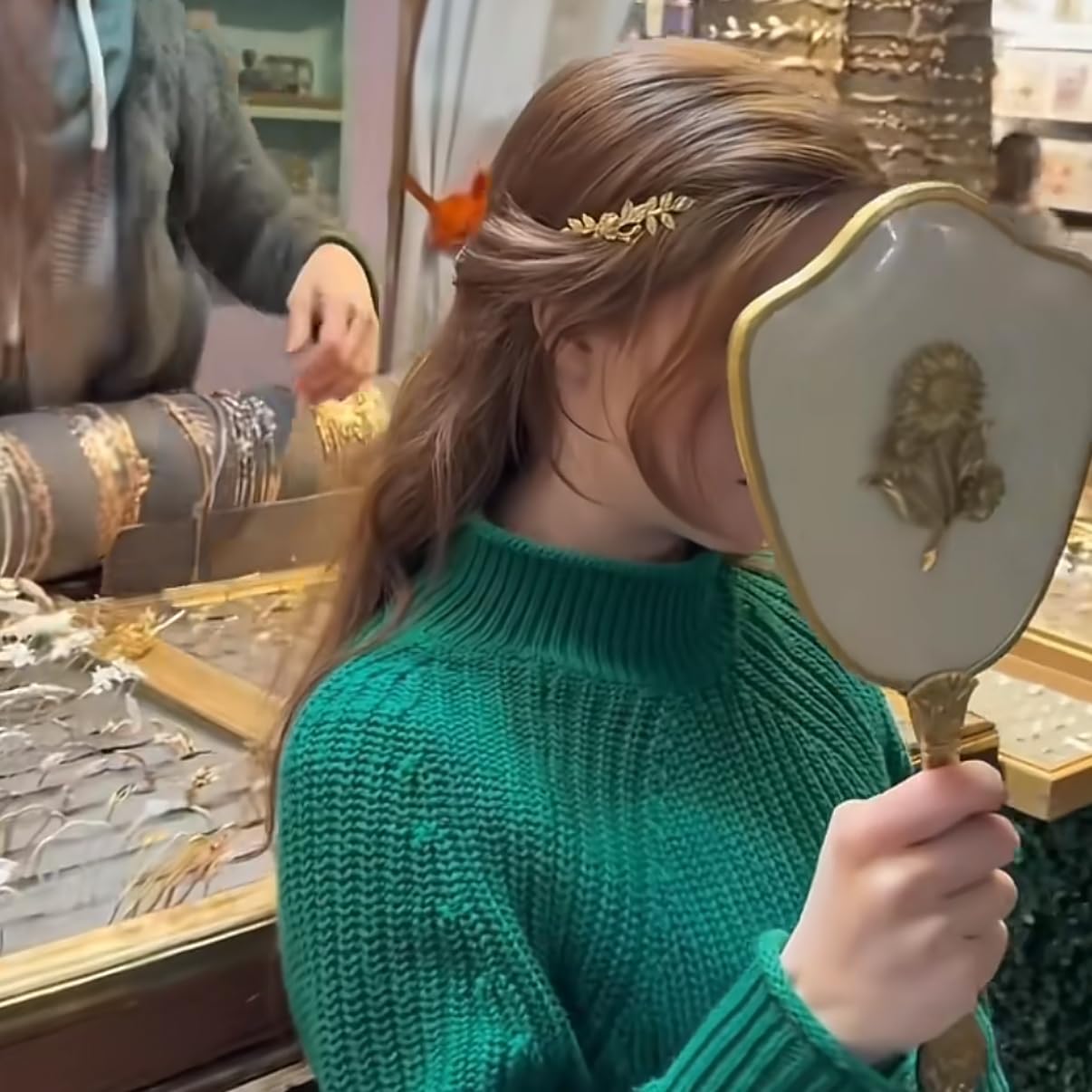 Amazon.com: Back-Worn Leaf Metal Headband - Adjustable Gold 