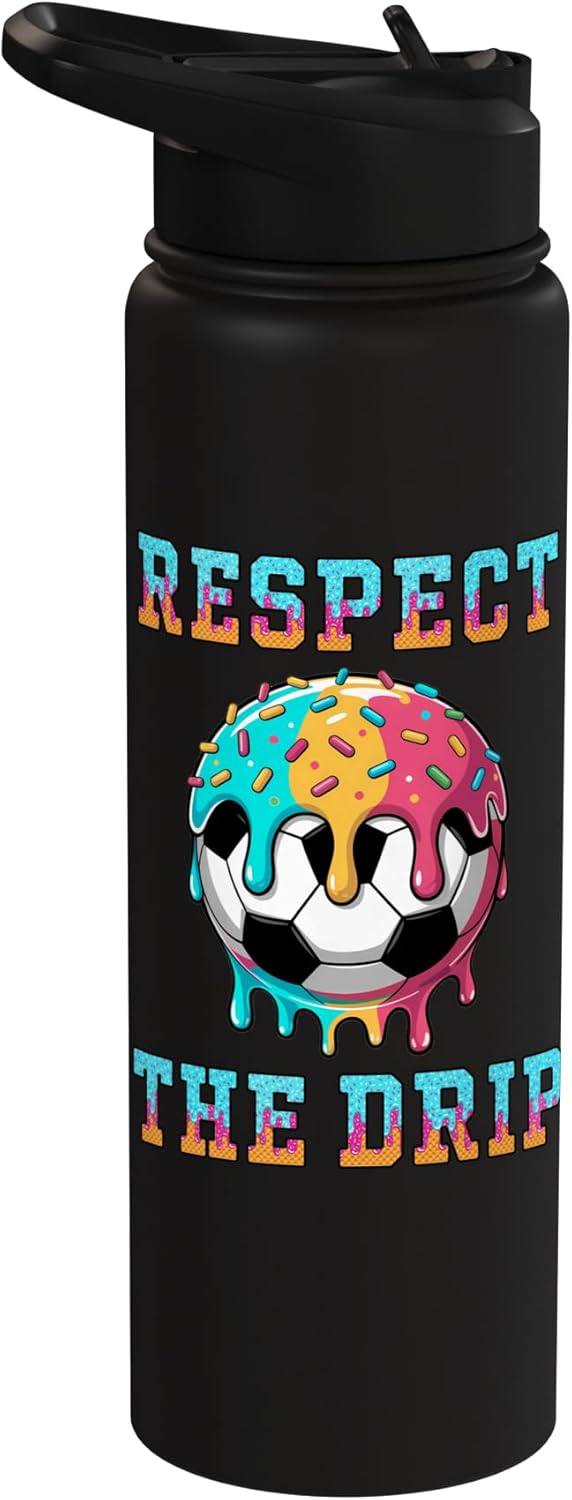 67 Drip Soccer Water Bottle Gear Accessories Stuff Boys 8-12 Stainless Steel Insulated Water Bottle