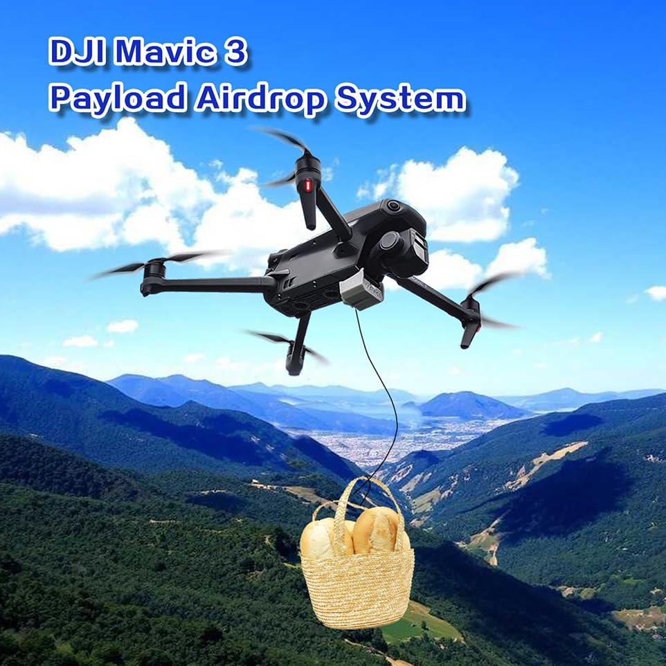 Image of DJI Mavic 3 Payload Airdrop System, Compatible With Mavic 3 | Tool-free fast installation, dedicated airdrop payload for Mavic 3 to deliver wedding gifts and rescue supplies.