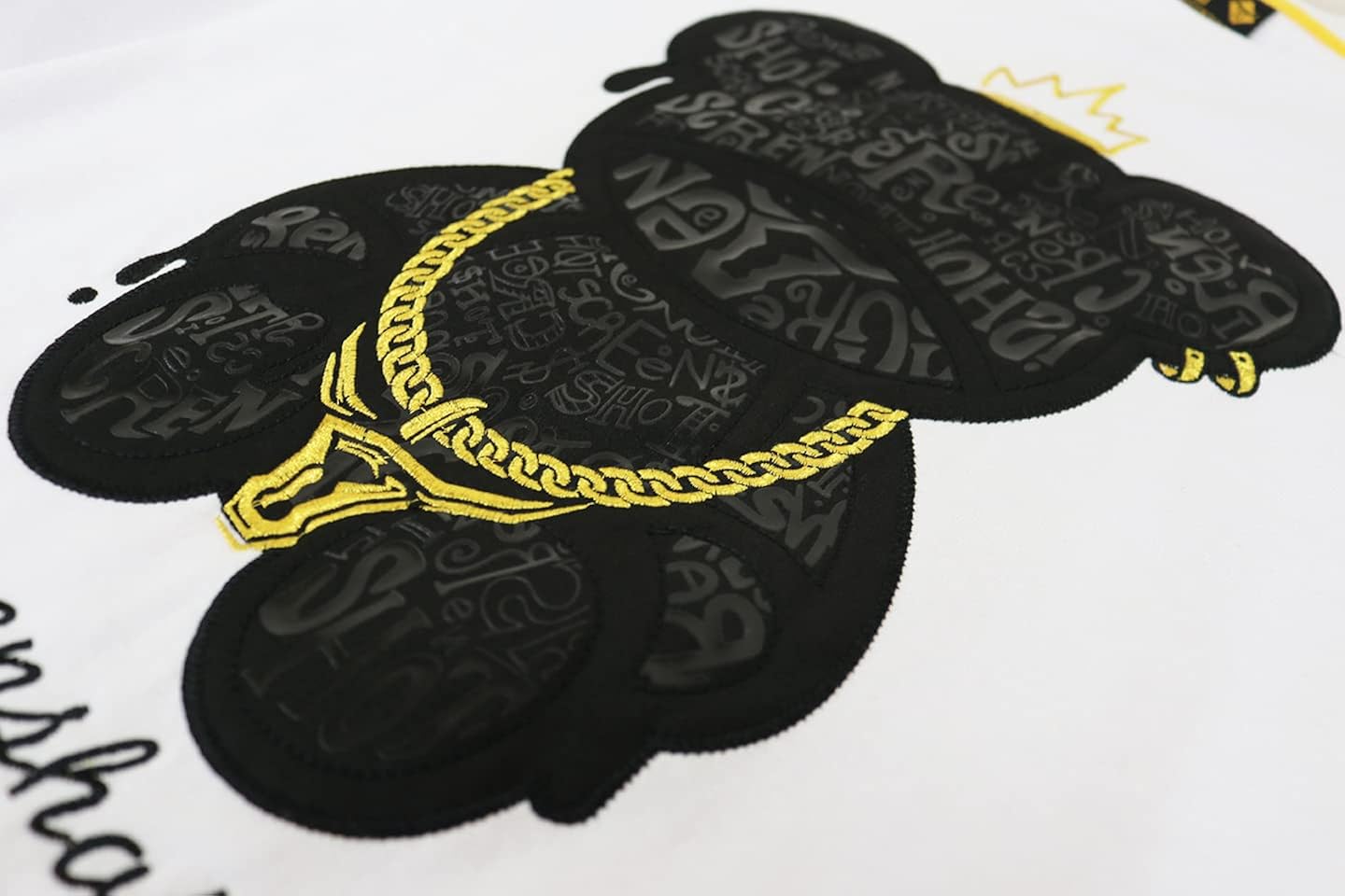 Vista 4 de SCREENSHOT Sudadera con cuello redondo de estilo urbano de Nueva York con graffiti y hip hop para hombre