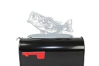 Vista 59 de Hobby, Recreation and Career Style Metal Powder Coated Mailbox Topper (Tent Camping, Matte Black)