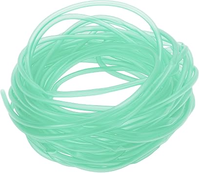 Aquarium Air Tubing, Silicone, 39.37 Feet, Green, 4mm ID, 6mm OD, 1pc