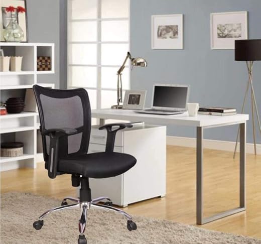 FUGO FG14 Ergonomic Mesh Back Office Chair,Korean Nylon Mesh,Cushioned Seat,Heavy-Duty Metal Base,Tilting Mechanism,Comfor...