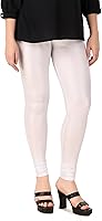 Vista 42 de ladyline Leggings Churidar extra largos de algodón liso para yoga indio, pantalones de entrenamiento para mujer
