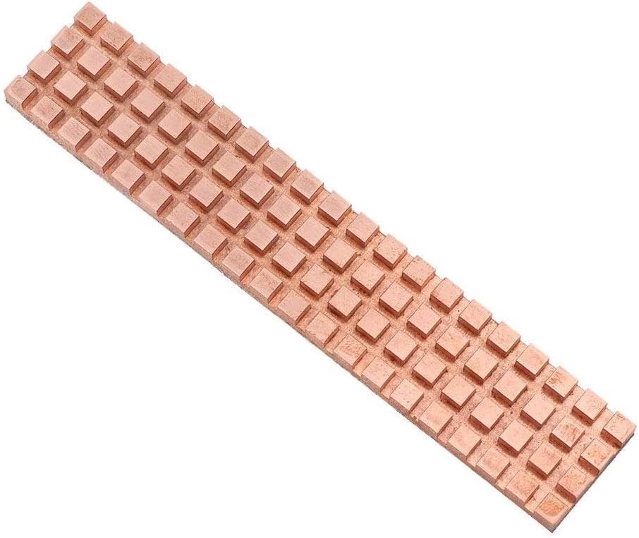 Easycargo M.2 22100 Copper Heatsink Kit, Cooler Heat Sink + Thermal Pad for Cooling M2 SSD 22110 NGFF NVME SSD (97mm x 18mm x 4mm) (Copper 1-Pack 4mm)