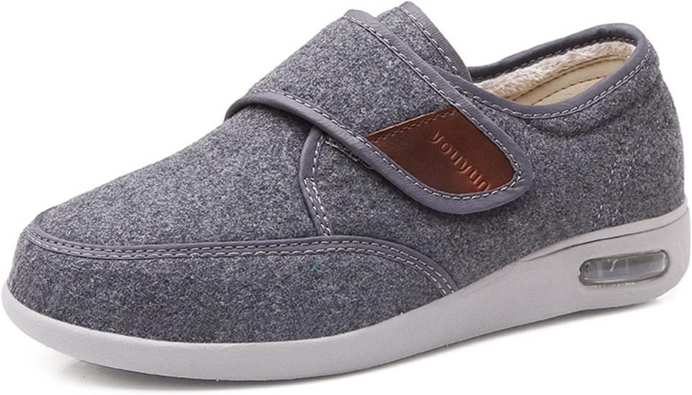 Yytcsjz Men's Wide Diabetic Edema Adjustable Shoes, Comfy Extra Wide Orthopedic Shoes Fit Swollen Feet, Diabetic Foot Shoes, for Swollen Feet, Plantar Fasciitis