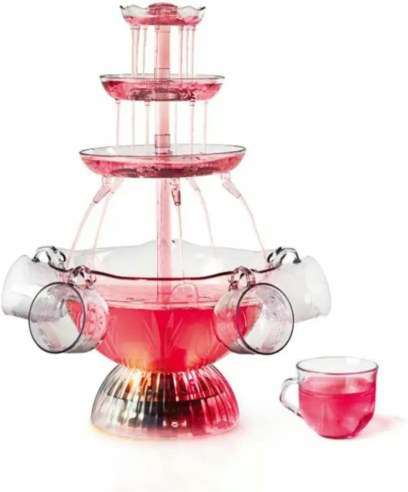 Fuente de vino fácil de ensamblar con capacidad de 3.5l y 3 niveles