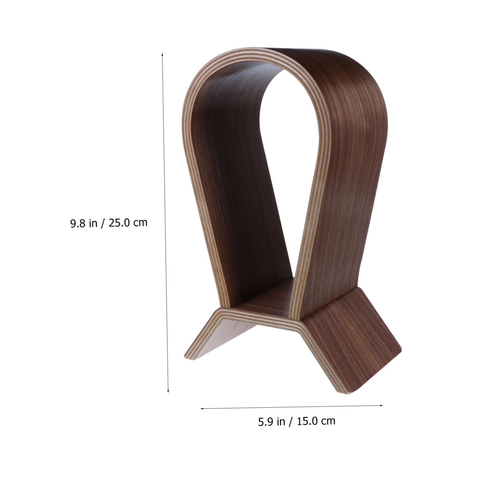 OSALADI Soporte para Auriculares Gaming en Madera de Nogal Natural Expositor Organizador para Auriculares Gaming y Oficina