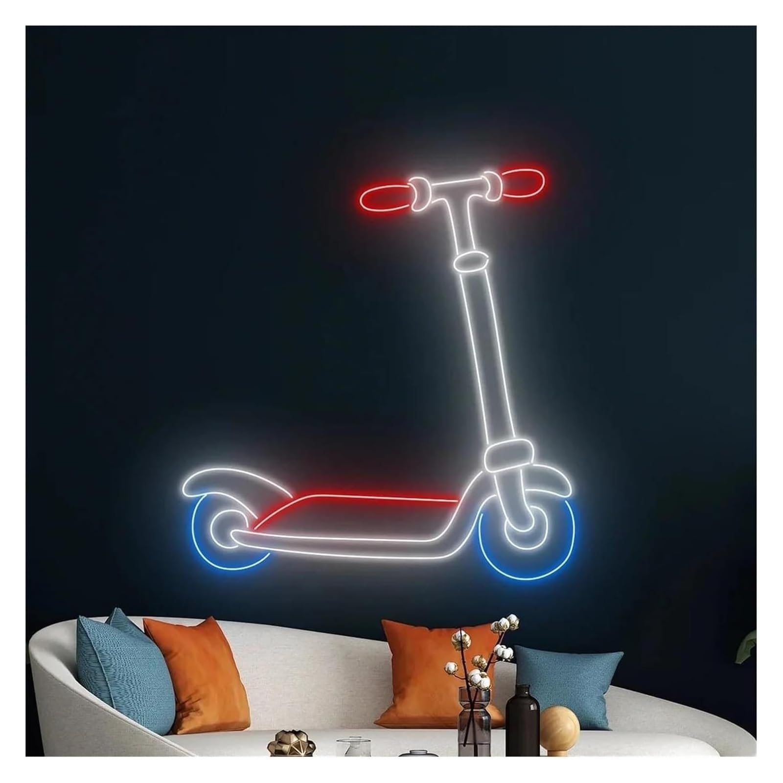 lampe au néon Enseigne néon pour scooter, lumière à intensité variable, pour magasin, maison, chambre d'enfant, pub, club