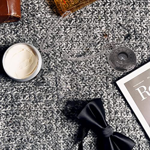 NICERIO Relógio de Bolso Unissex Retrô Vintage Estilo Romano Steampunk Quartzo Numerais (Preto)