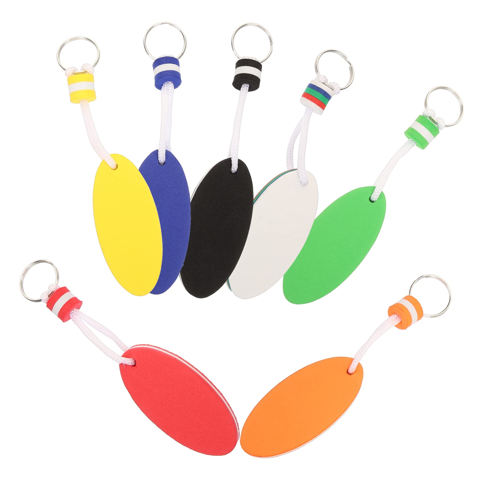 Didiseaon 28 Pz Portachiavi Galleggiante Pesca Kayak Portachiavi Dito Medio Portachiavi a Vela Portachiavi a Bolle di tè Portachiavi da Kitesurf Portachiavi Filo Uomo Accessori Gli Sport Eva
