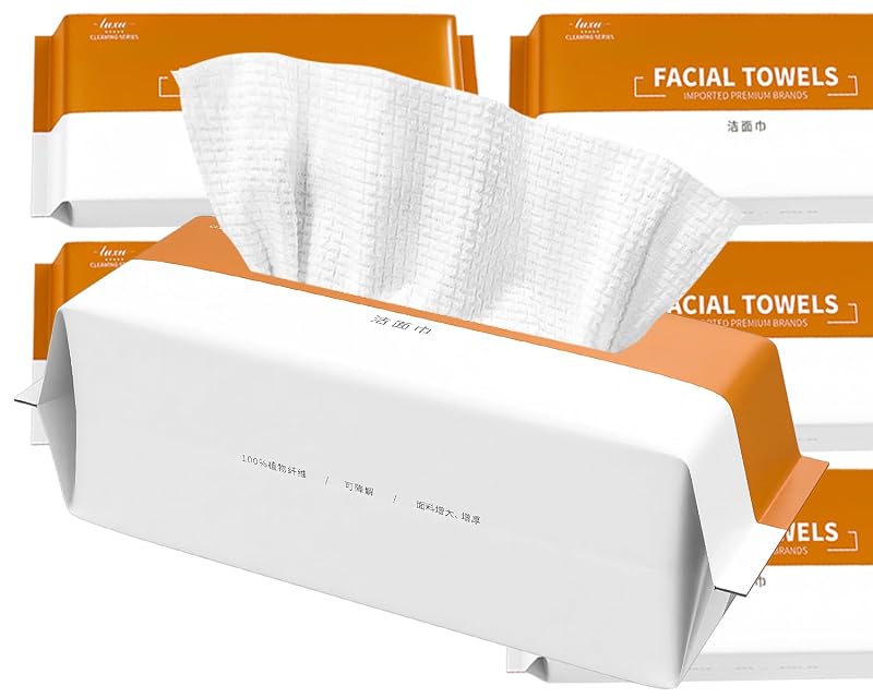 Toalhas faciais descartáveis LUXU 300 unidades, 22,5 cm x 22,5 cm