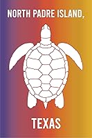 Vista 1 de North Padre Island Texas Beach - Imán para nevera, diseño de tortuga, diseño individual