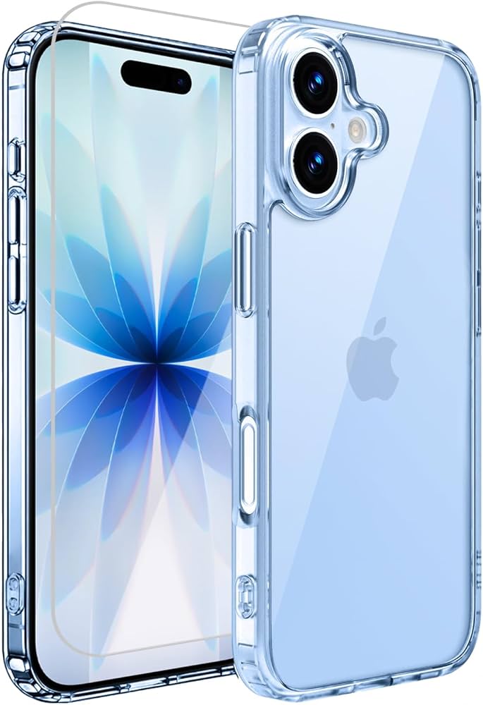 Amazon.co.jp: iPhone 17 用 ケース クリア 耐衝撃 ガラスフィルム付き