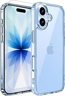 iPhone 17 用 ケース クリア 耐衝撃 ガラスフィルム付き 衝撃吸収 アイフォン17 用 カバー 米軍MIL規格 耐久性 いphone17 用 ケース 軽薄型 黄ばみ防止 アイホン17 専用case SGS認証 ワイヤレス充電対応 滑り止め 傷つけ防止 TPUバンパー あいふぉん17 用 カバー 6.3インチ 透明 OMMQ