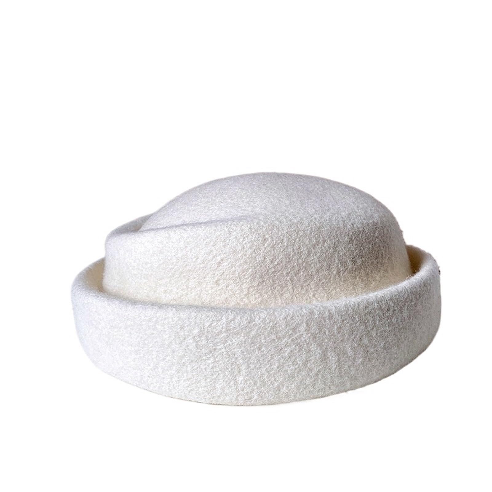 Cappello Invernale da Donna Cappello Berretto Elegante Vintage da Donna Tinta Unita Berer Morbido Caldo Esterno