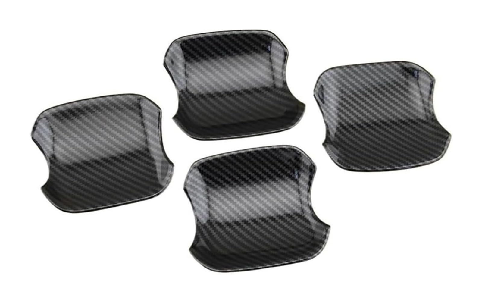 YSBVBLRMRV Car Outside Door Handle Cap for Subaru for Forester Single Hole Door Handle Trim Frame Exterior Modification Protector Anti-Scratch 2019-2024(Door Bowl Carbon Fiber)