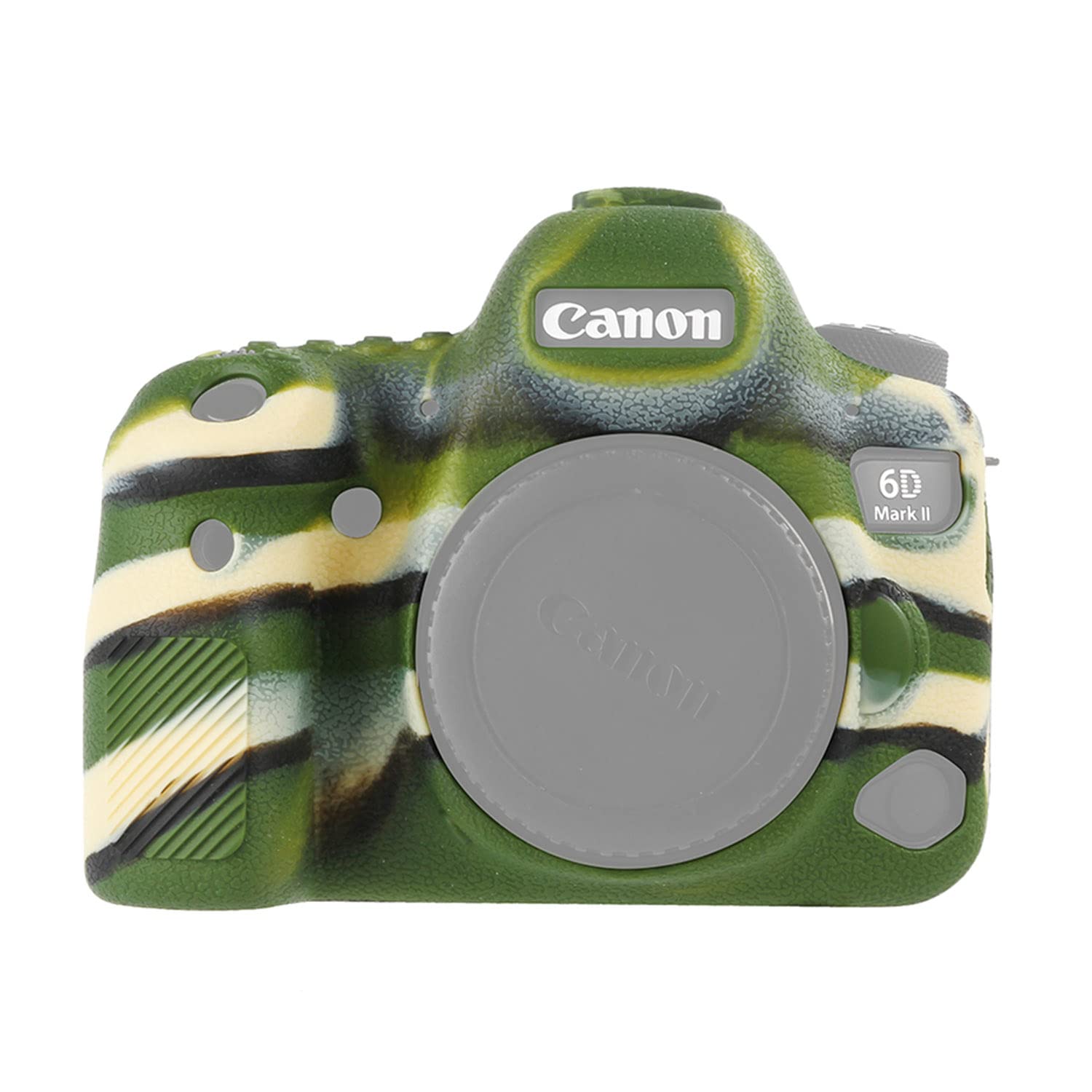 Moitekit Camera Case Skin for Canon 6D Mark II 6DMII 6D2 Soft Silicone Rubber Protective Body Housing Case Camera Protector Cover (Camouflage)