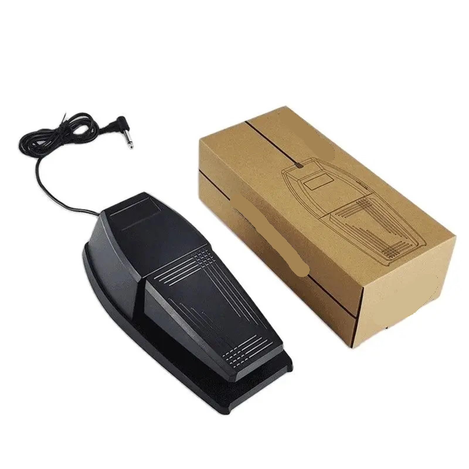 Pédale de sustain jack 6,35 mm, base antidérapante pour pianos électriques