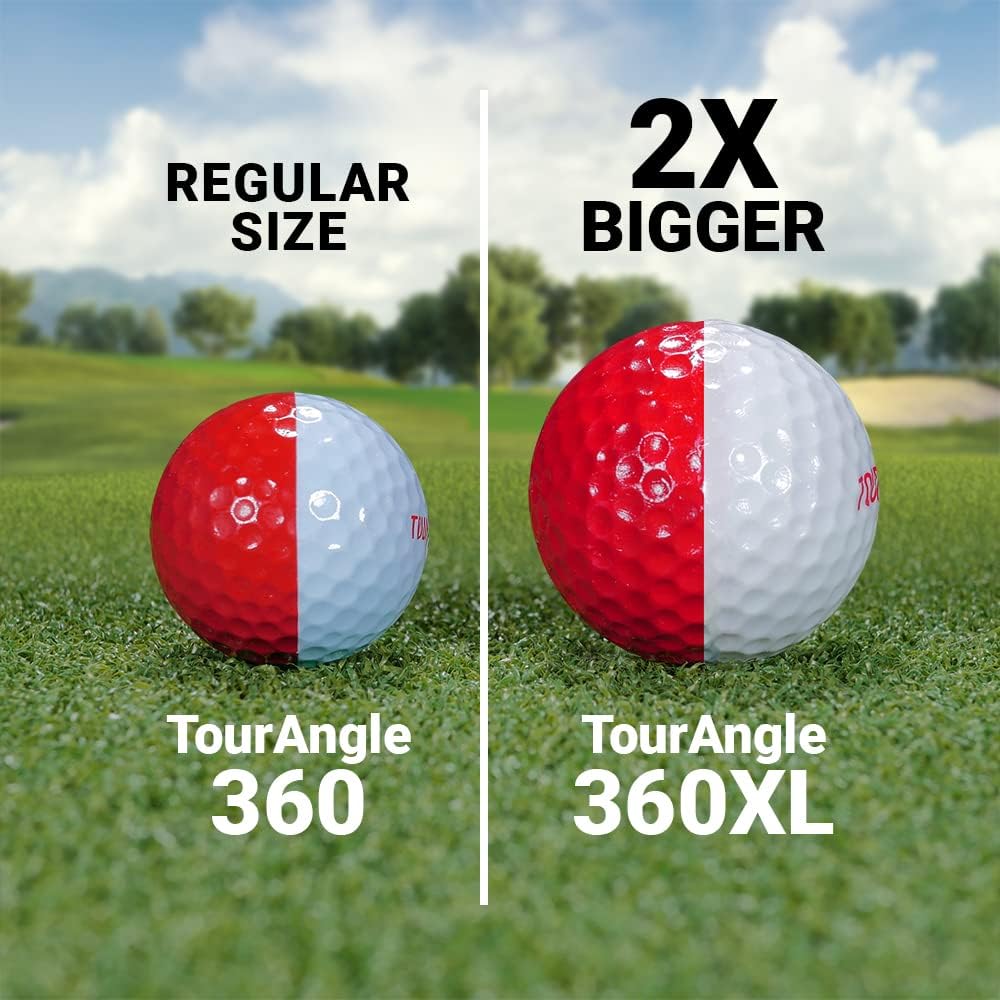 360 Golf Ball Putting Aid - Practice Putting Balls - Instant Visual Feedback - Learn to Roll The Ball & Improve Accuracy - Lower Golf Scores - All Skill Levels