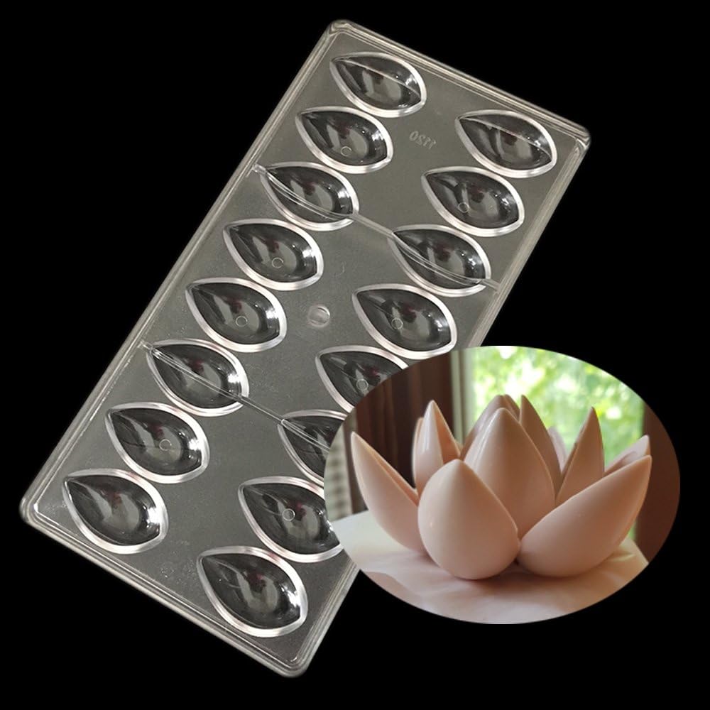 Polycarbonate Chocolate Mold DIY Candy Mould Clear Hard Plastic Bakeware Pastry Tools Drip (19388) image 2