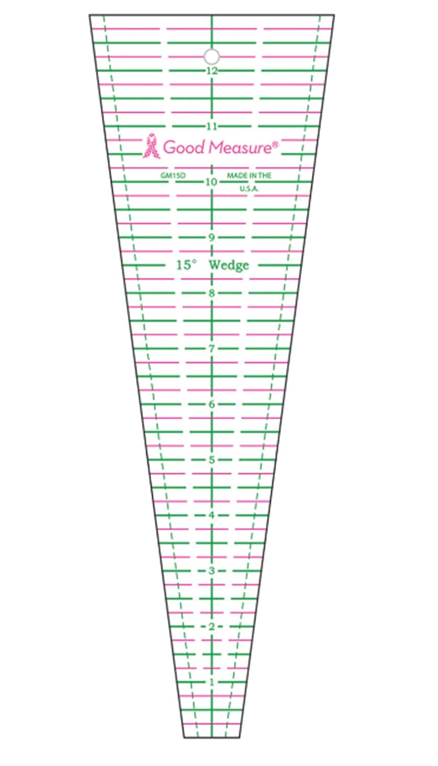 Amazon.com: Good Measure 15 Degree Wedge Ruler : Arts, Crafts & Sewing