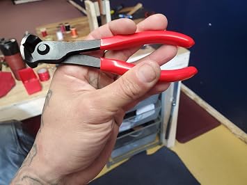 End Cutters - 6 Inch Fret Cutter End Cutting Pliers for Guitar Fretwork- Precision Flush End Nippers, CRV Hardened Steel End Cutting Pliers for Cutting Wires or Pulling Nails