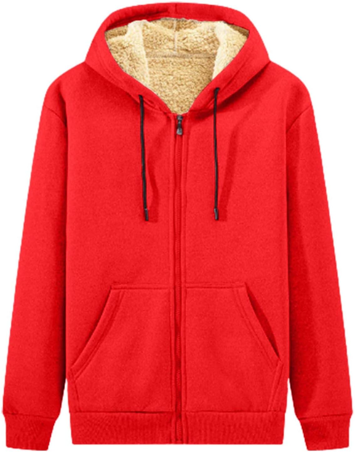 Zip Up Hoodies For Men Long Sleeve Fall Winter Pullover Sweatshirts Loose-Fit Fashion Loungewear With Pockets For Casual Wear