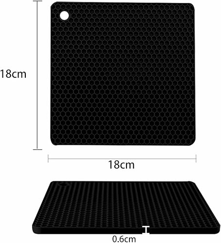 Vista 47 de TENOC Alfombrillas de silicona antideslizantes, resistentes al calor y atrapadoras de agua, para vasos de agua, tazas de té, tazas de café, platos