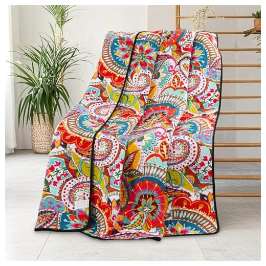 Cotton Quilted Throw Blanket