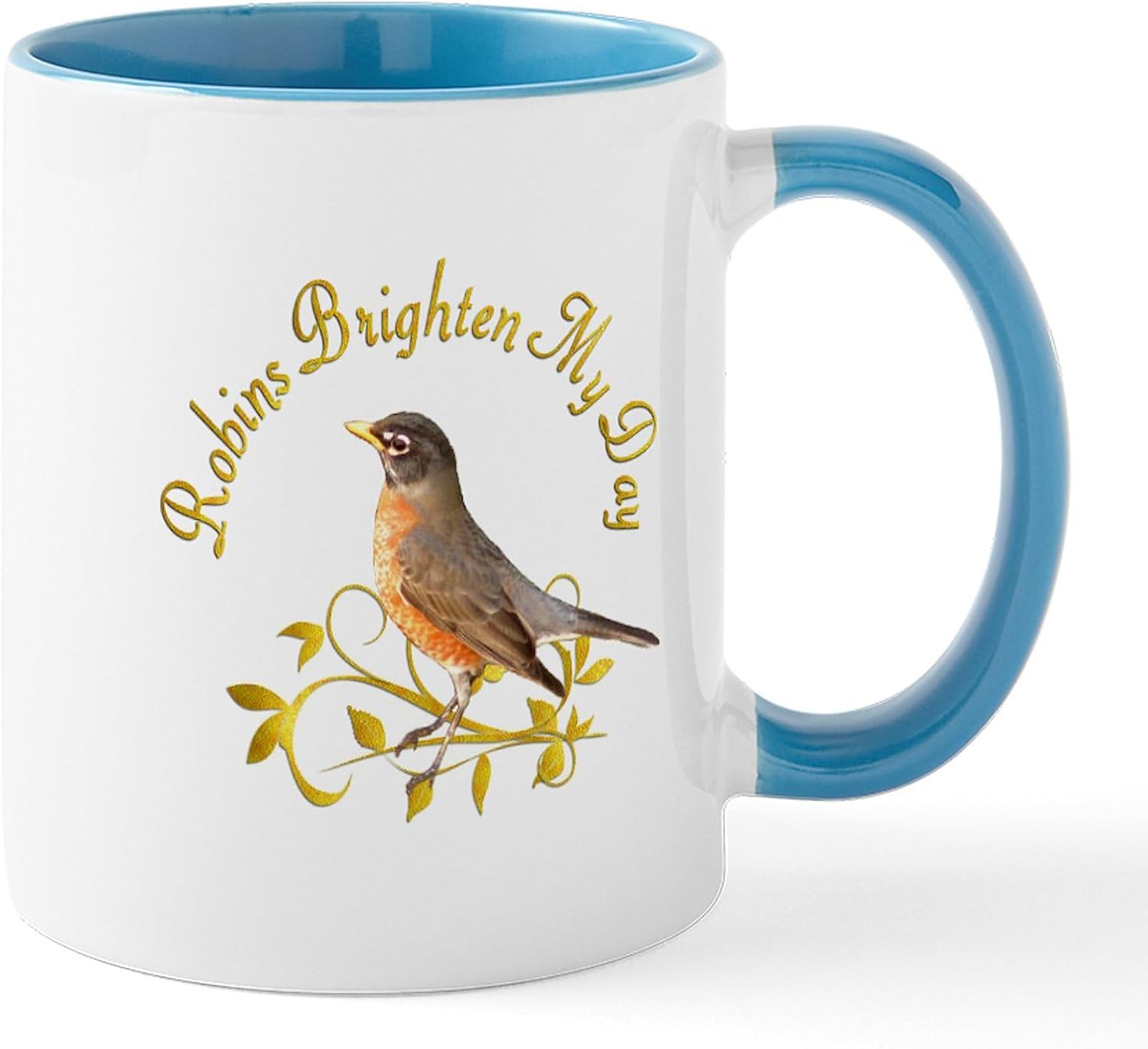 CafePress Brightrobin Ceramic Mug 11 oz (325 ml) Ceramic Coffee Mug