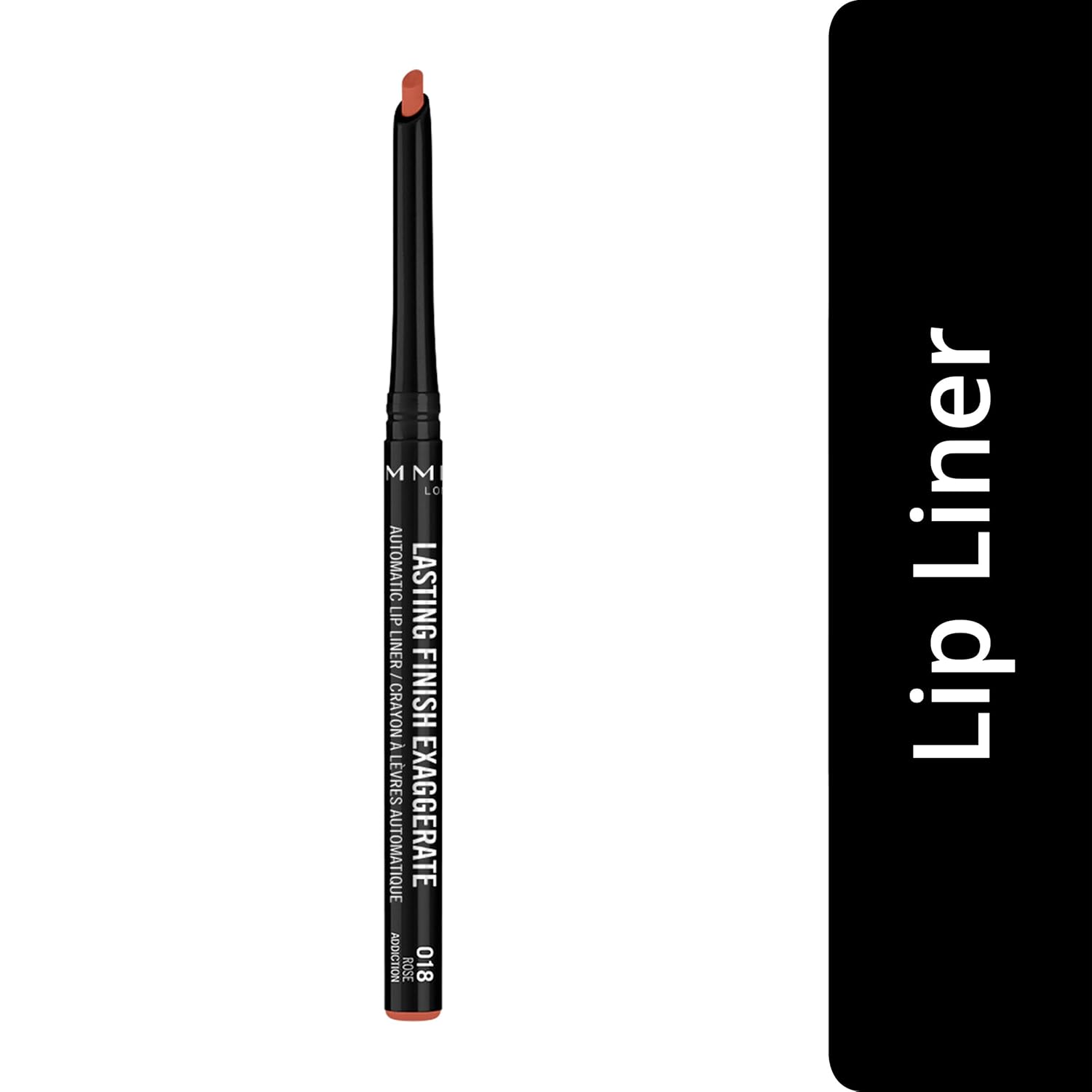 Rimmel Lasting Finish Exaggerate Automatic Lip Liner, 18 Rose Addiction (Pack of 5)