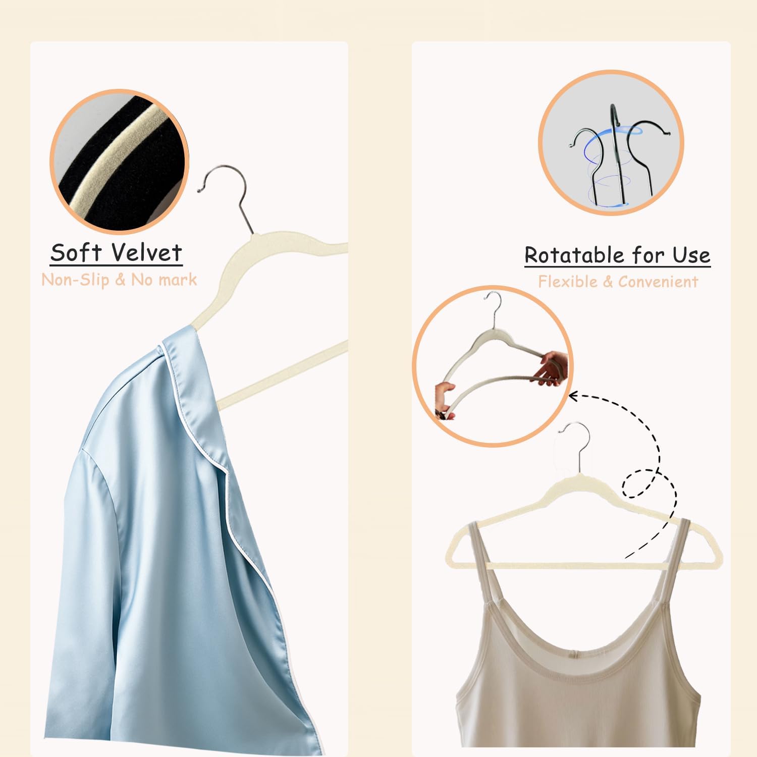 Extra Wide Hangers for Plus Size Clothes, Ganchos para Colgar Ropa,21 Inch Super Plus Size Hangers Ideal for XL, XXL Shirts, Coats, Dresses, Etc. Velvet. Grey. 24pk.