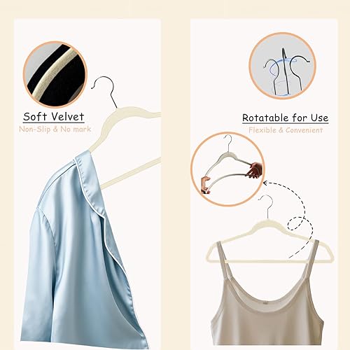 Miniatura 6 de Urby Perchas extra anchas para ropa de talla grande, ganchos para cuerda de colgar, perchas de tamaño súper grande de 21 pulgadas, ideales para