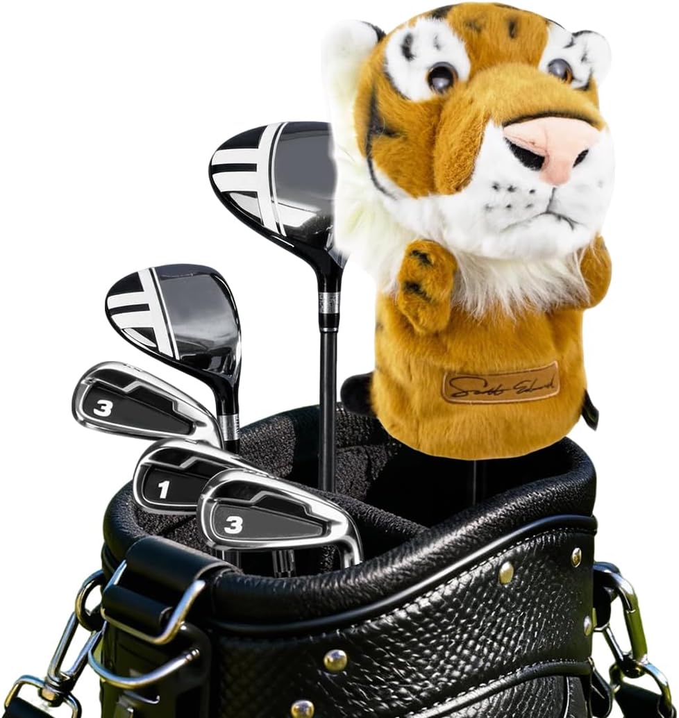 Scott Edward Golf Club Cover Fit Well for Driver or Fairway Wood Golf Club, Funny Cute Animal Design Soft Functional Golf Headcover Stylish Protection for Your Clubs for Men and Women