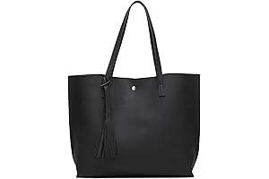 Women's Soft Faux Leather Tote Shoulder Bag