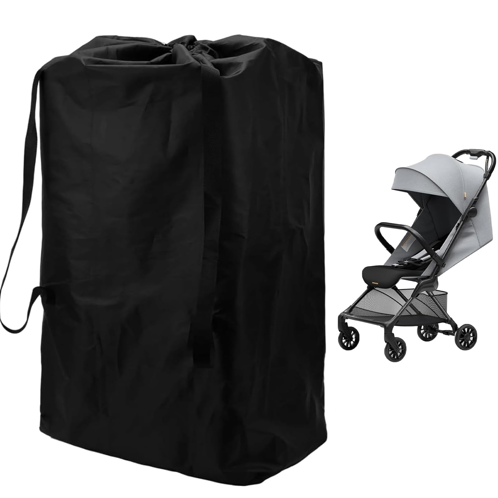 Stroller Travel Bag, Travel Bag Waterproof Gate Check Bag, Pram Travel Bag, Waterproof Gate Check Bag Pushchair Cover Storage Bag for Baby Child Kids Infant Umbrella Strollers Large 115x80 cm