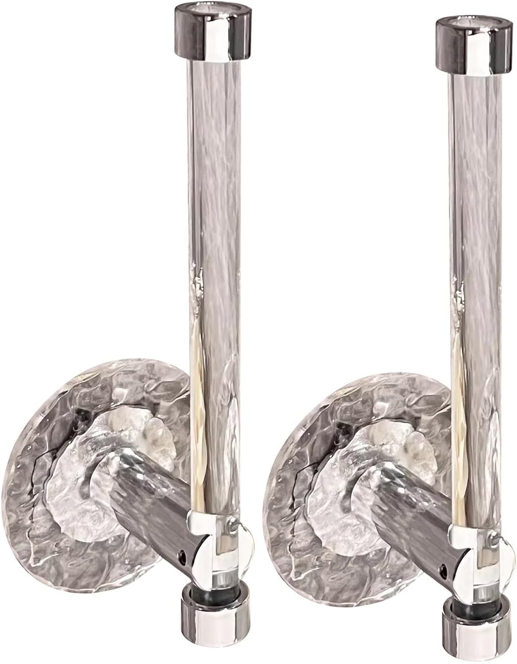 Hair Accessories Organizer Holder, 2 Pcs Clear Acrylic Headband Holder Organizer, Bow Headpiece Hair Accessories Vertical Headband Holder Wall Display Decor