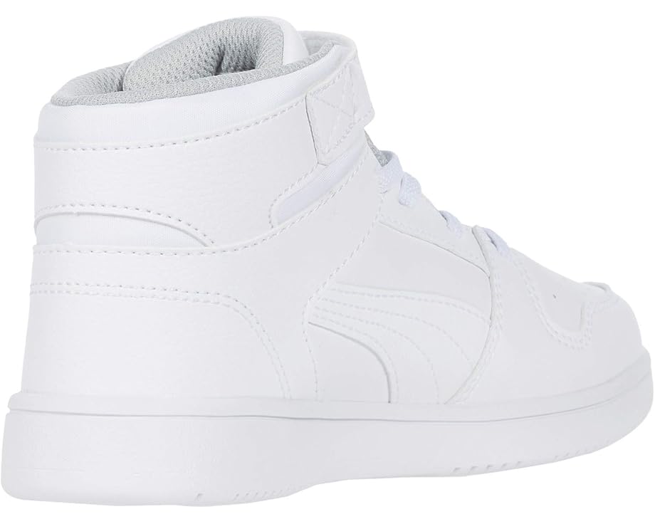 PUMA Kids Puma Kids Rebound Layup Synthetic Leather Hook and Loop Sneakers (Little Kid) - Back View